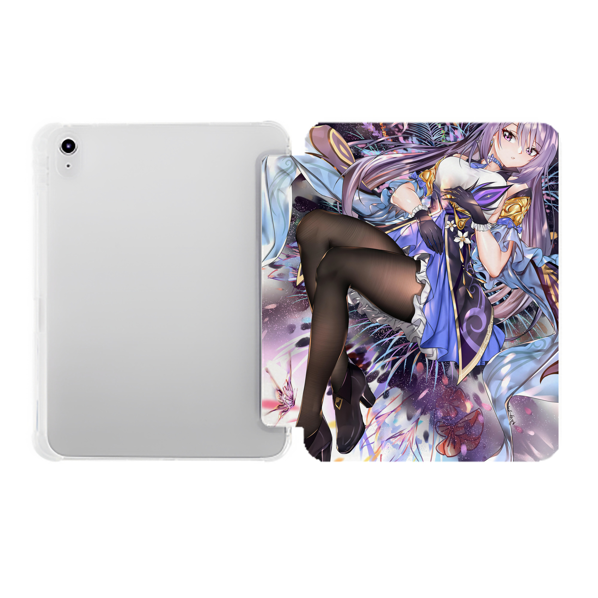 げんし神 genshin IPad ケース ペン収納付き 三つ折りスタンド PUレザー×シリコン 対応機種9.5/10.5/10.9インチ